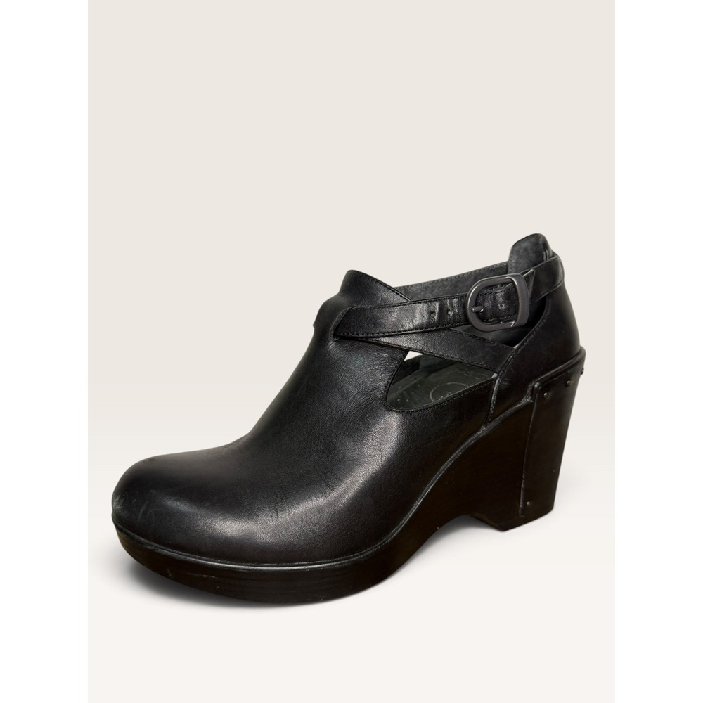 Dansko Franka Women's EU 36 US 5.5-6 Wedge Bootie Black Leather